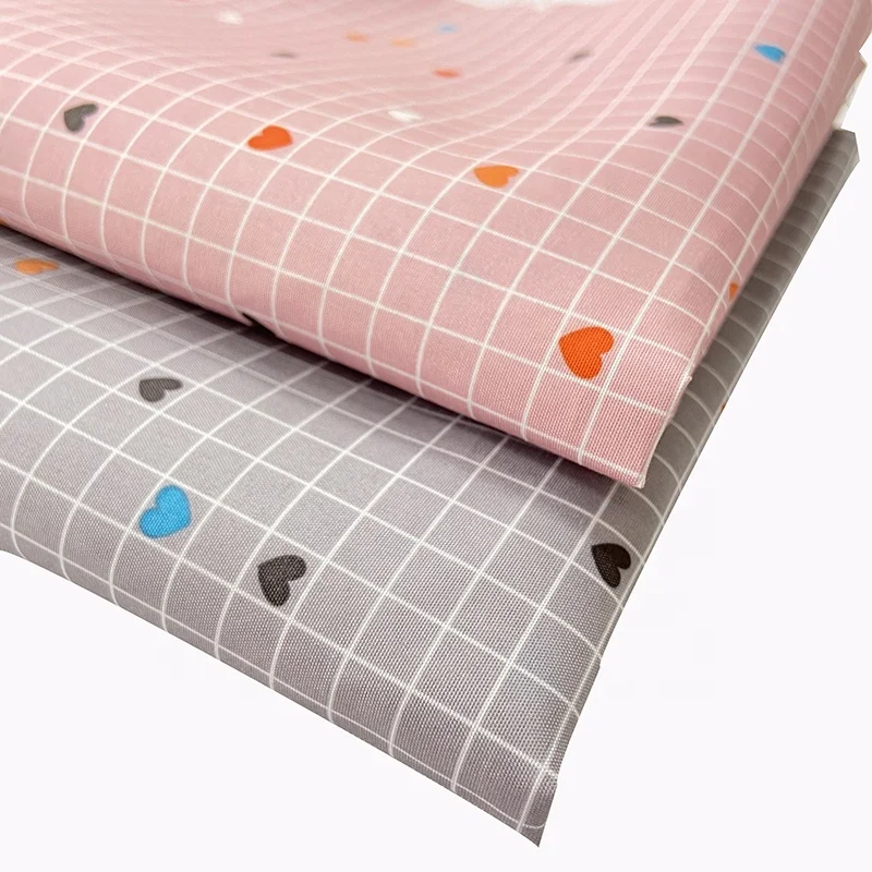 Household Polyester Lattice Tear-Proof And Wear-Resistant Peach Skin Fabric Bathroom Shower Curtain