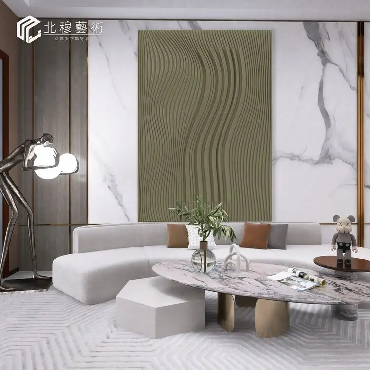 Artist White Design 100% Handmade Glam Luxury Wall 3D Artwork Interior Art Modern Room Wall Decorations for Home