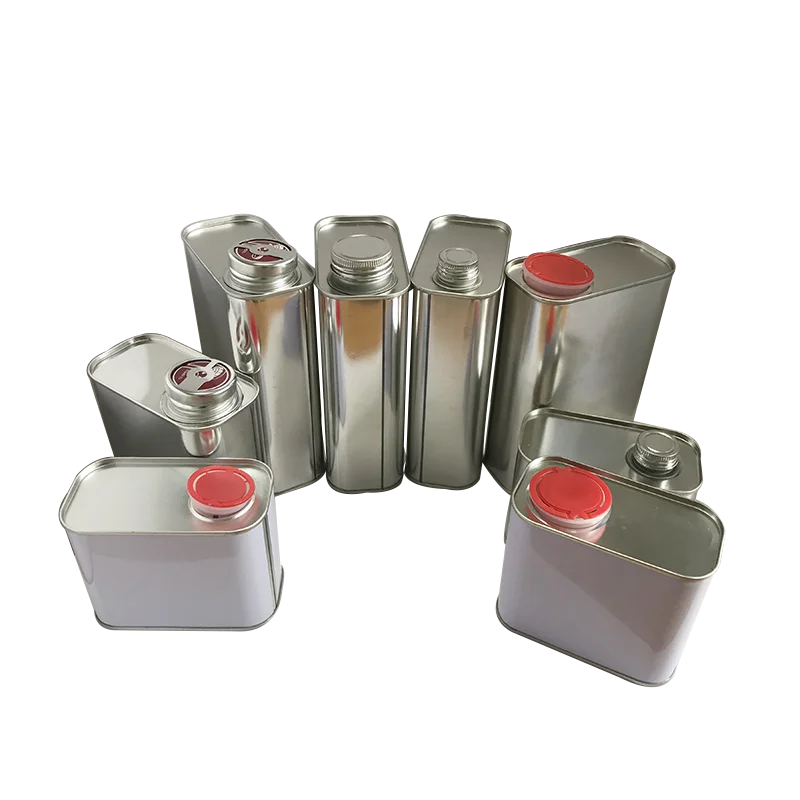 200ml-20L F-style квадратный металлический жестяной контейнер с винтовыми крышками для упаковки клея/моторного масла/растворителя/краски