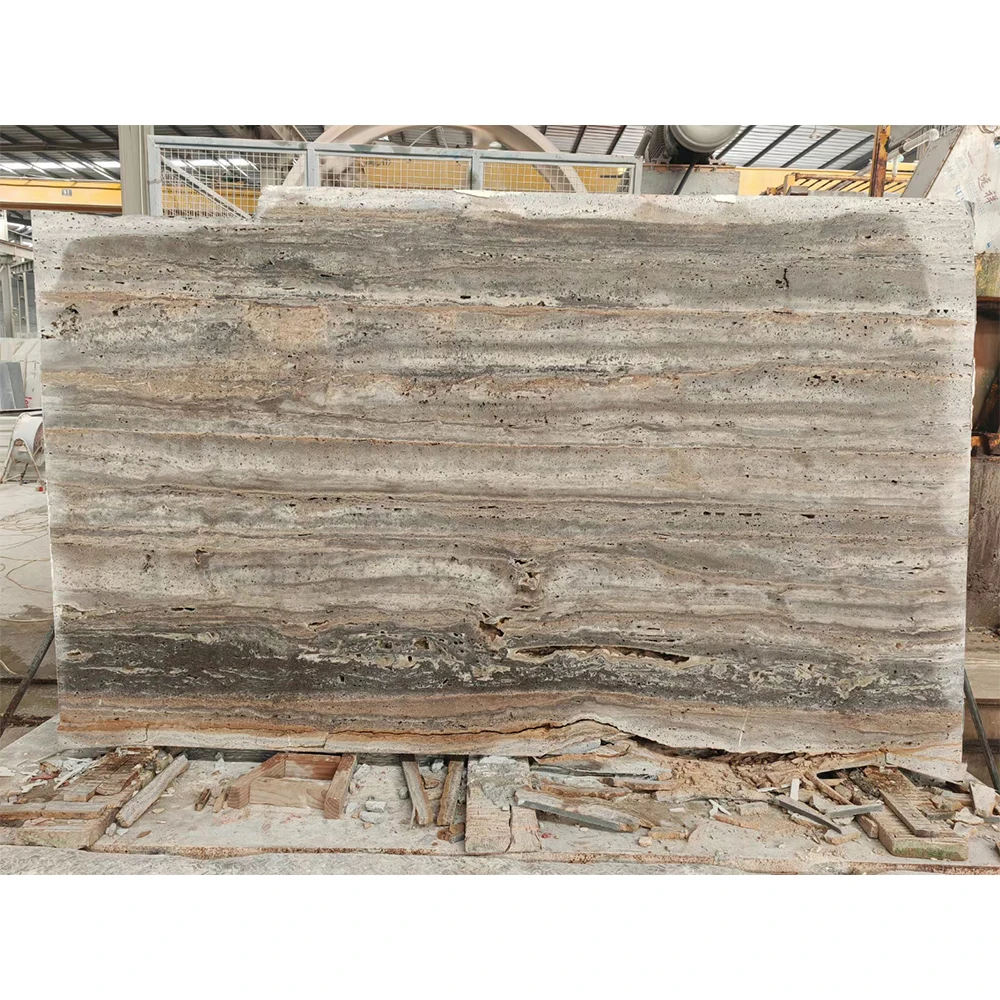 TMZ OEM/ODM travertino traverten Marmol travertino precio slabs marble silver grey travertine for villa