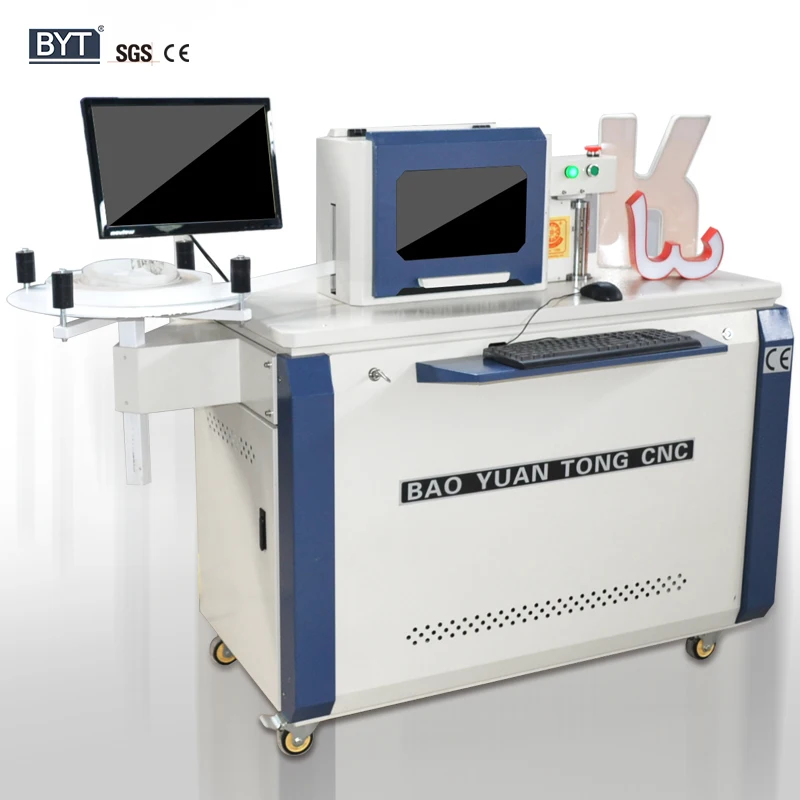 BYTCNC BWZ-F Automatic CNC Aluminum Profile 3D Signs Channel Letter Bending Machine