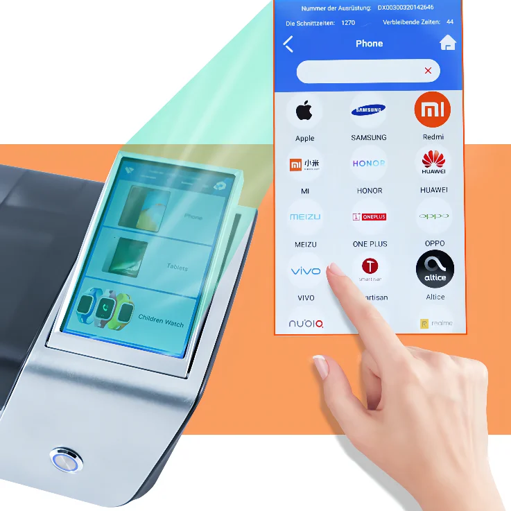 Custom 12000+ Models Mobile Phone Smartphone Die Cut Stickers Printing Cutting Machine Make Screen Protective Films