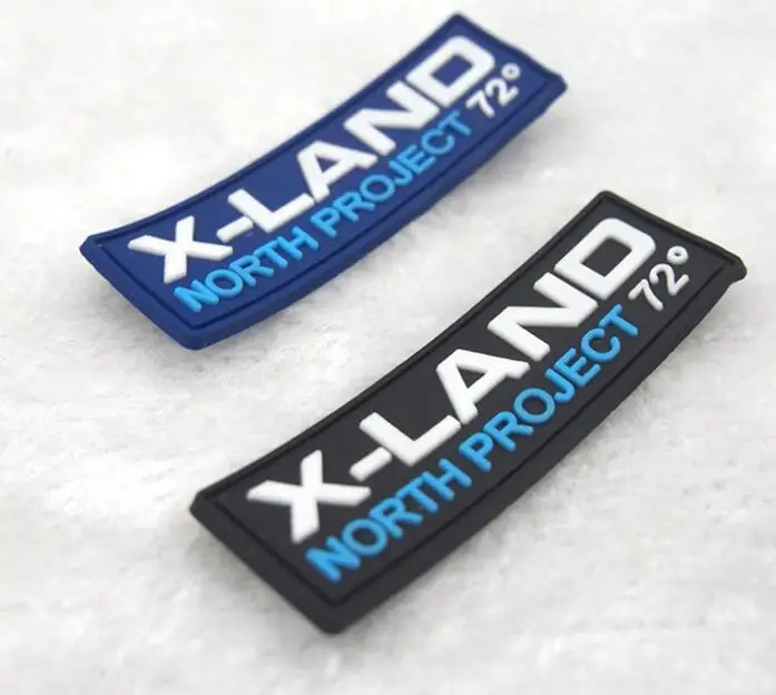 custom silicone label clothes labels with embossed logo fashion custom pvc rubber shoe Label