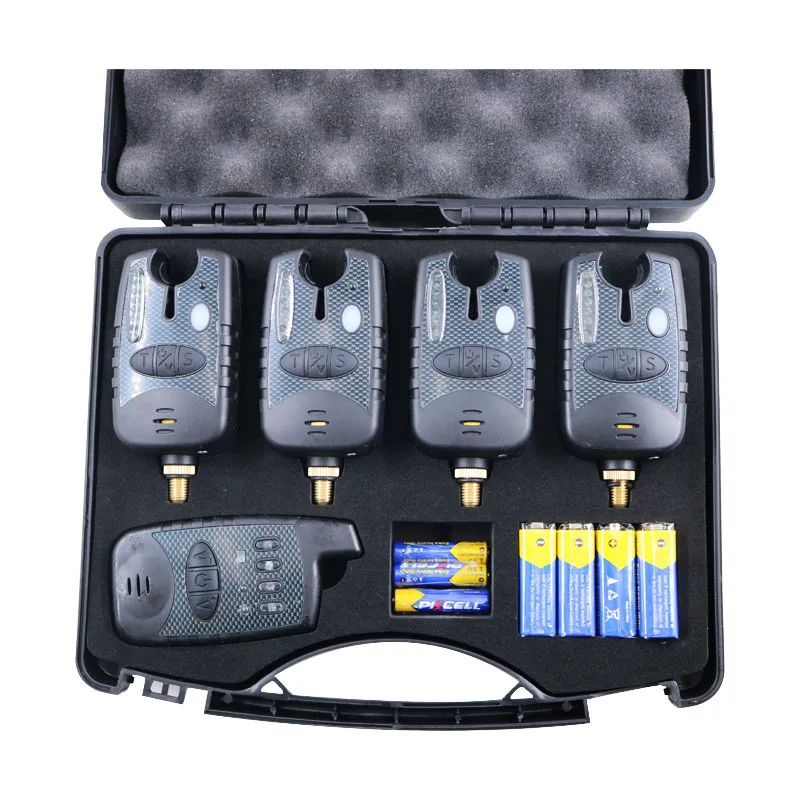 low battery function  wireless JZH-RF898 4+1 carp fishing bite alarm