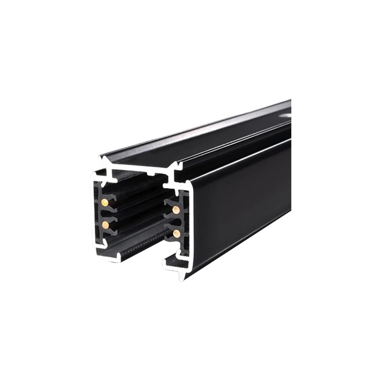 POWERGEAR PRO-0420 3 circuits track system aluminum led track light rail 2M surface ceiling mount light track rail black white