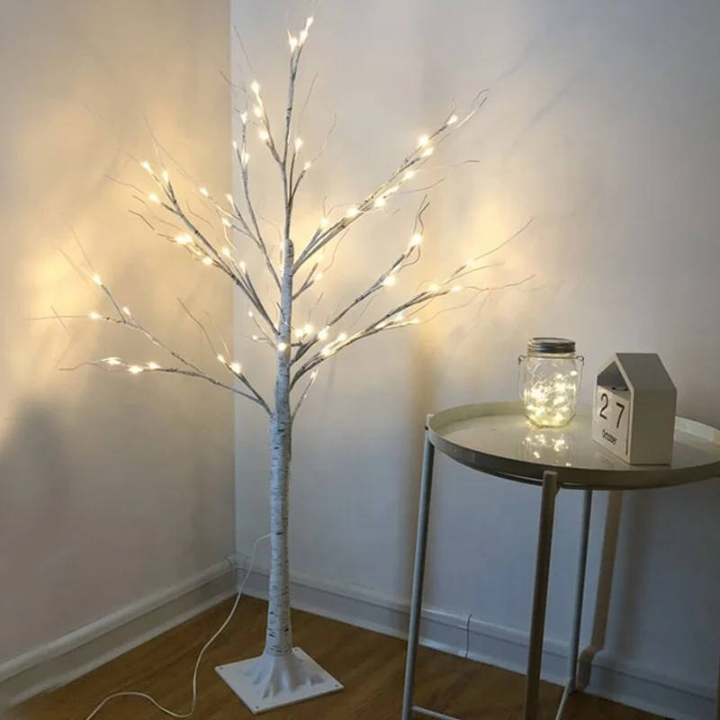 Newish 60leds 64leds 152leds 192leds Custom Artificial Indoor Outdoor Use Battery Christmas Home Decoration Led Cherry Flower