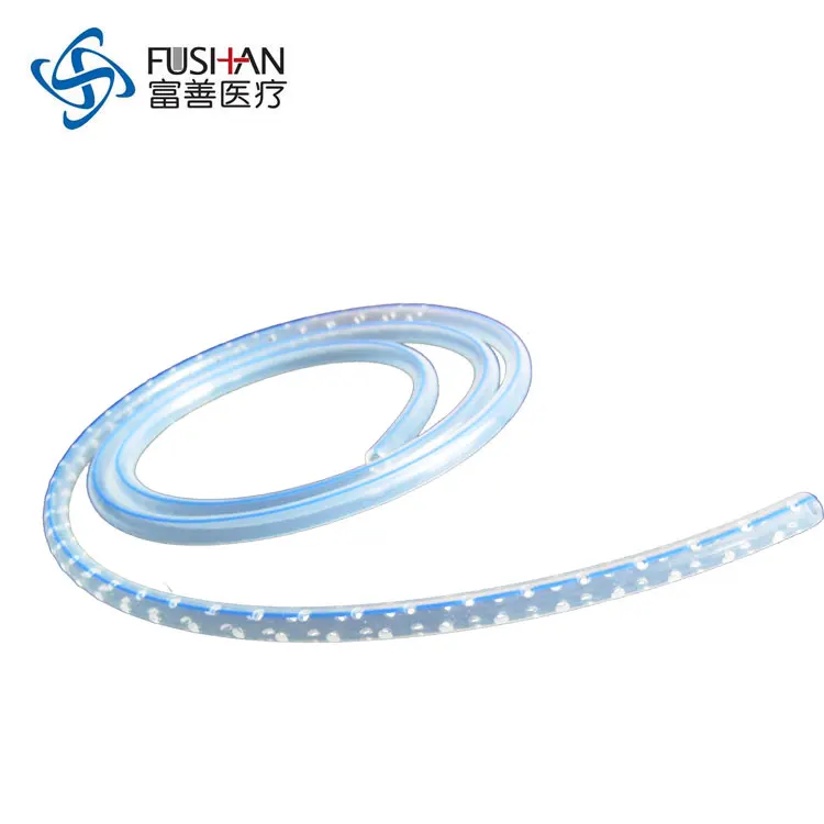 medical grade Silicone Redon Drain Silicone Blake Drain Clear Perforated Drainage Tube surgical Drain