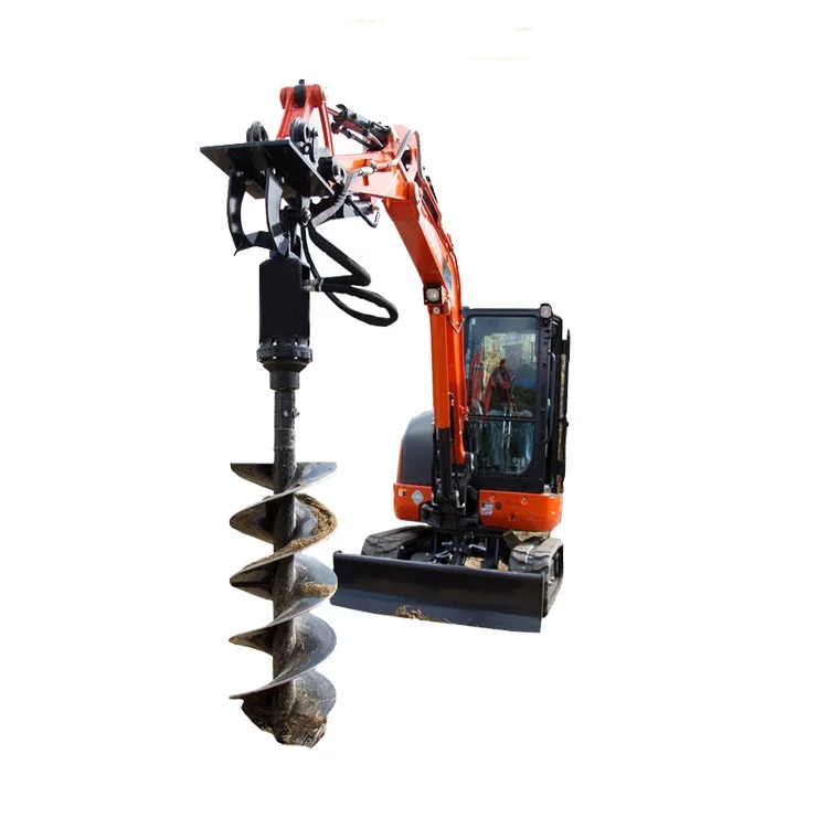 Mini Excavator Auger Attachment for mini digger