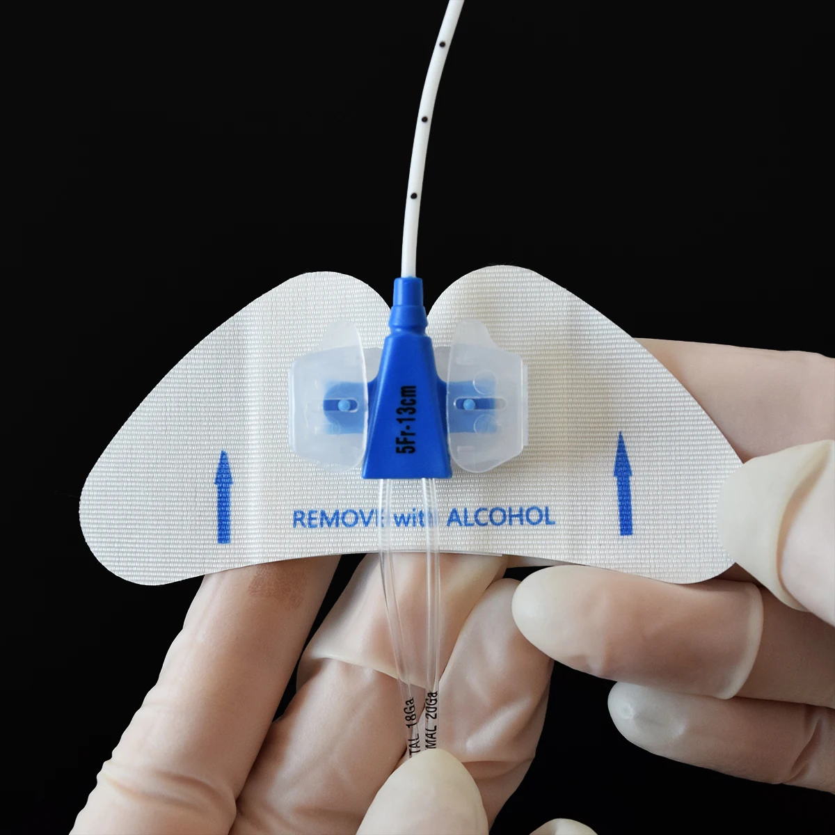 Medical PICC drainage tube butterfly buckle fixation attached bile duct catheter fixation device