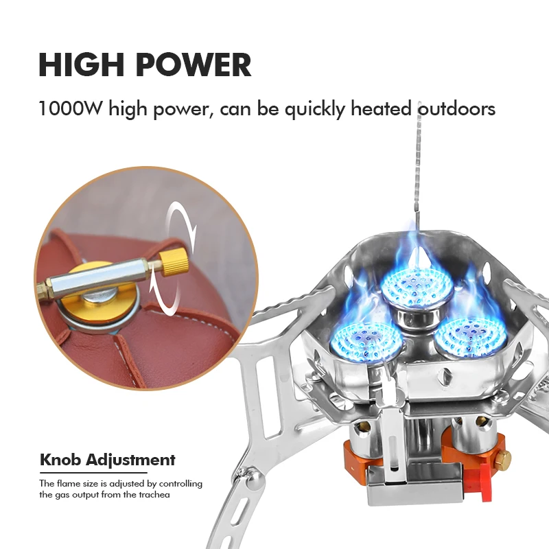 KingGear Outdoor Ultralight Backpacking Camping Mini Stove Picnic Cooking Camping Gas Stove