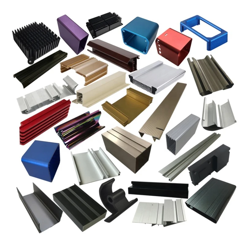 Customise aluminium profiles for windows and door hardware from zhonghao aluminium  Electrophesis Champagne surface treatment