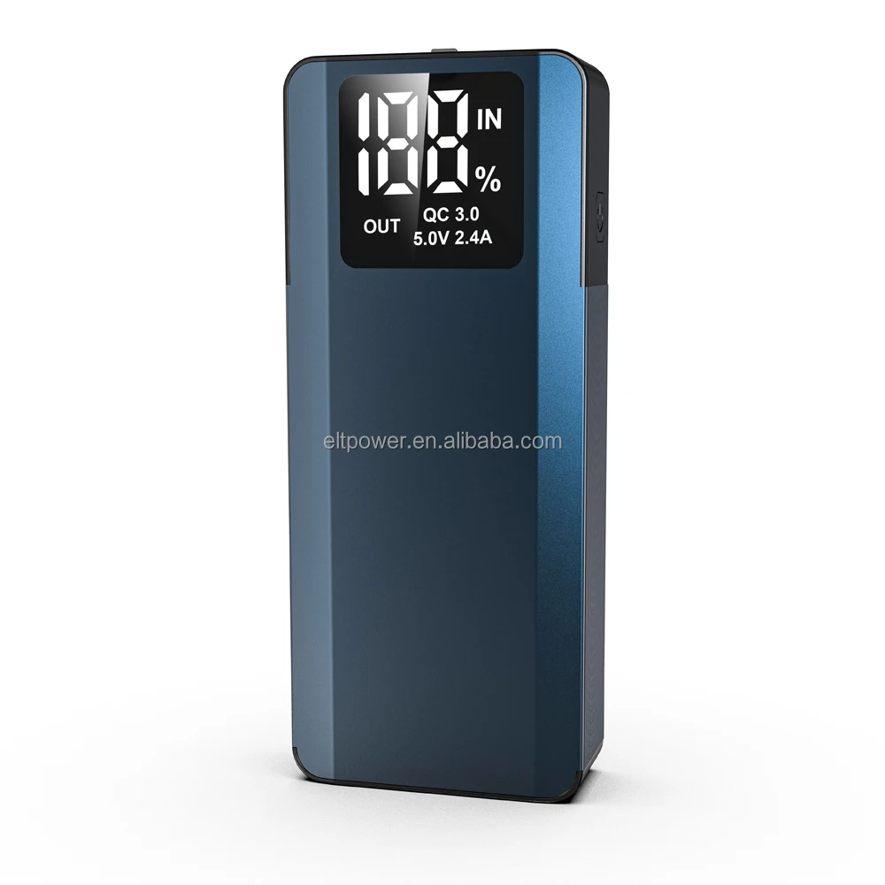 New Mini Size 12V Power Bank Portable CarJump Starter Battery Pack High Power Car Engine Starting Booster Jumper with Air Pumb