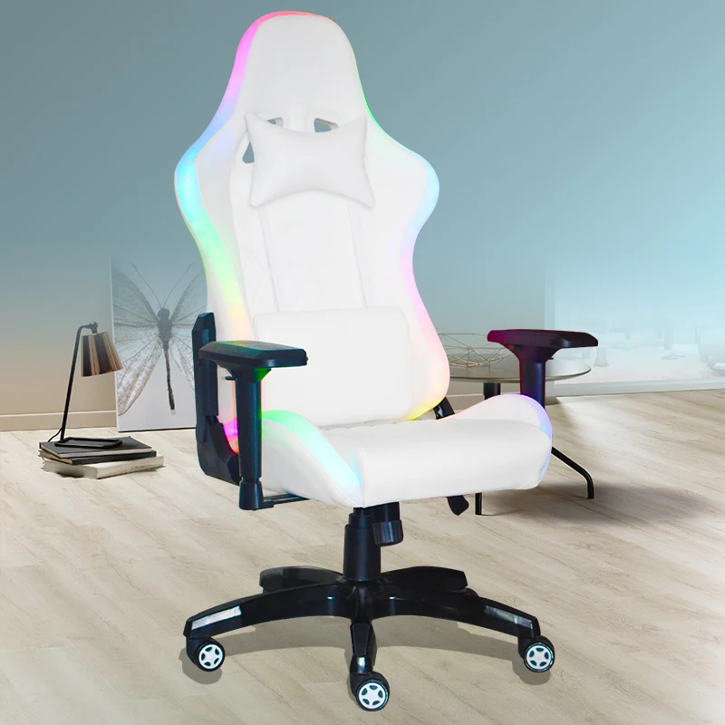 Игровое кресло rgb на заказ игровое из искусственной кожи с подсветкой и динамиками