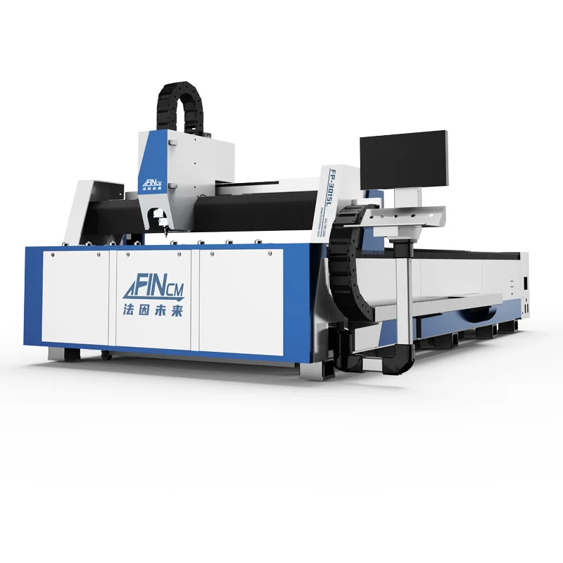 China Factory Fincm 3015 4020 6025 2000w 3000w 6000w Fiber Laser Metal Cutting Machine 1500W with Single Platform for Thin Plate