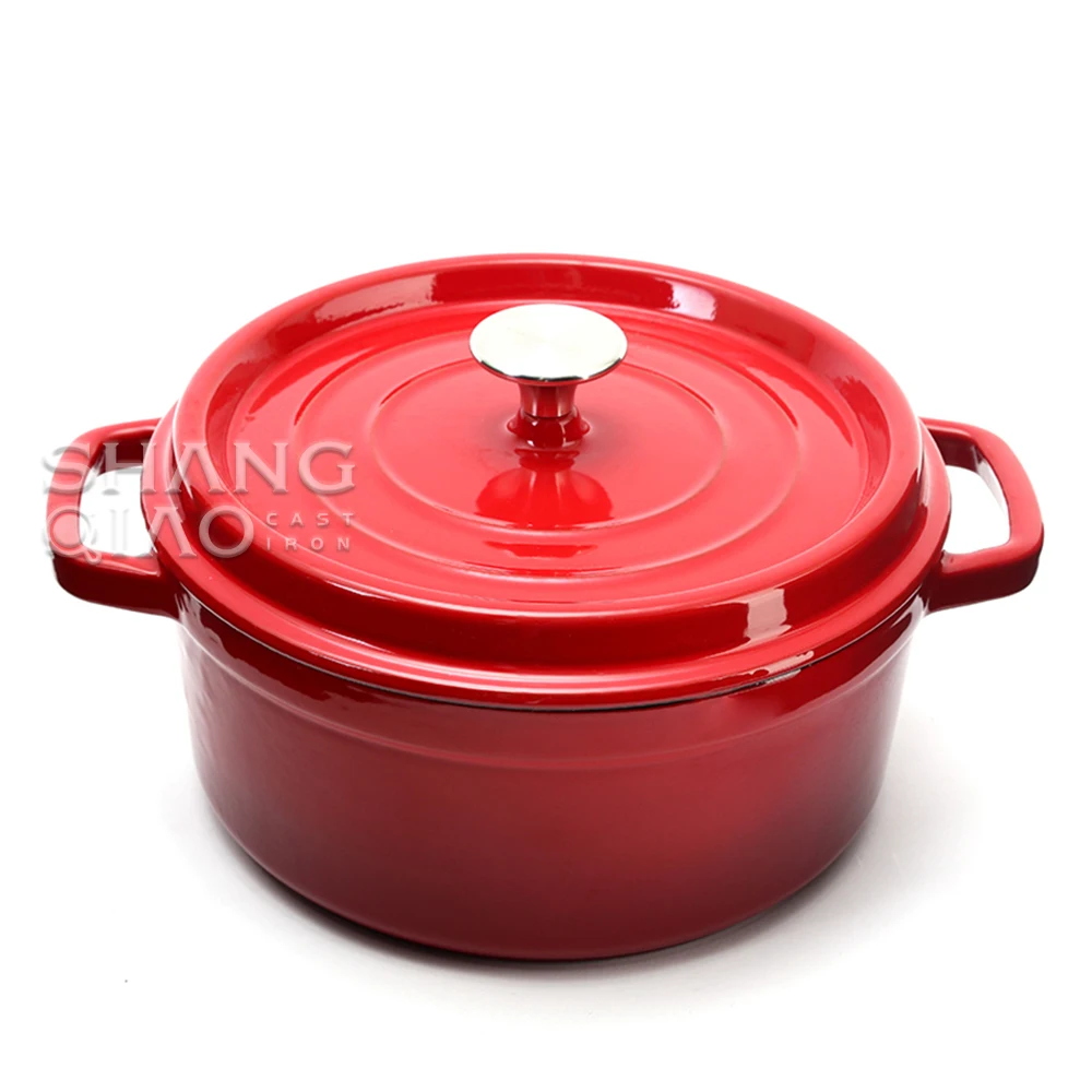 Home Cooking Stewpot Enameled Cast Iron Casserole Dutch Oven Set with lid