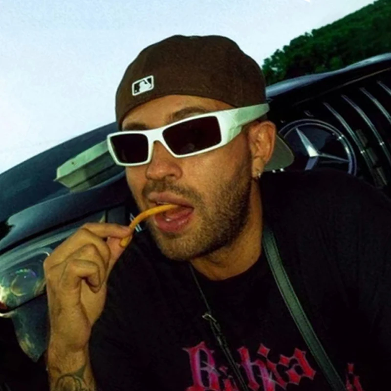 Vintage Sports Goggle Sunglasses Men 2024 New Brand Designer Punk Y2K Sun Glasses Women Retro Black Eyewear Outdoor Shades UV400