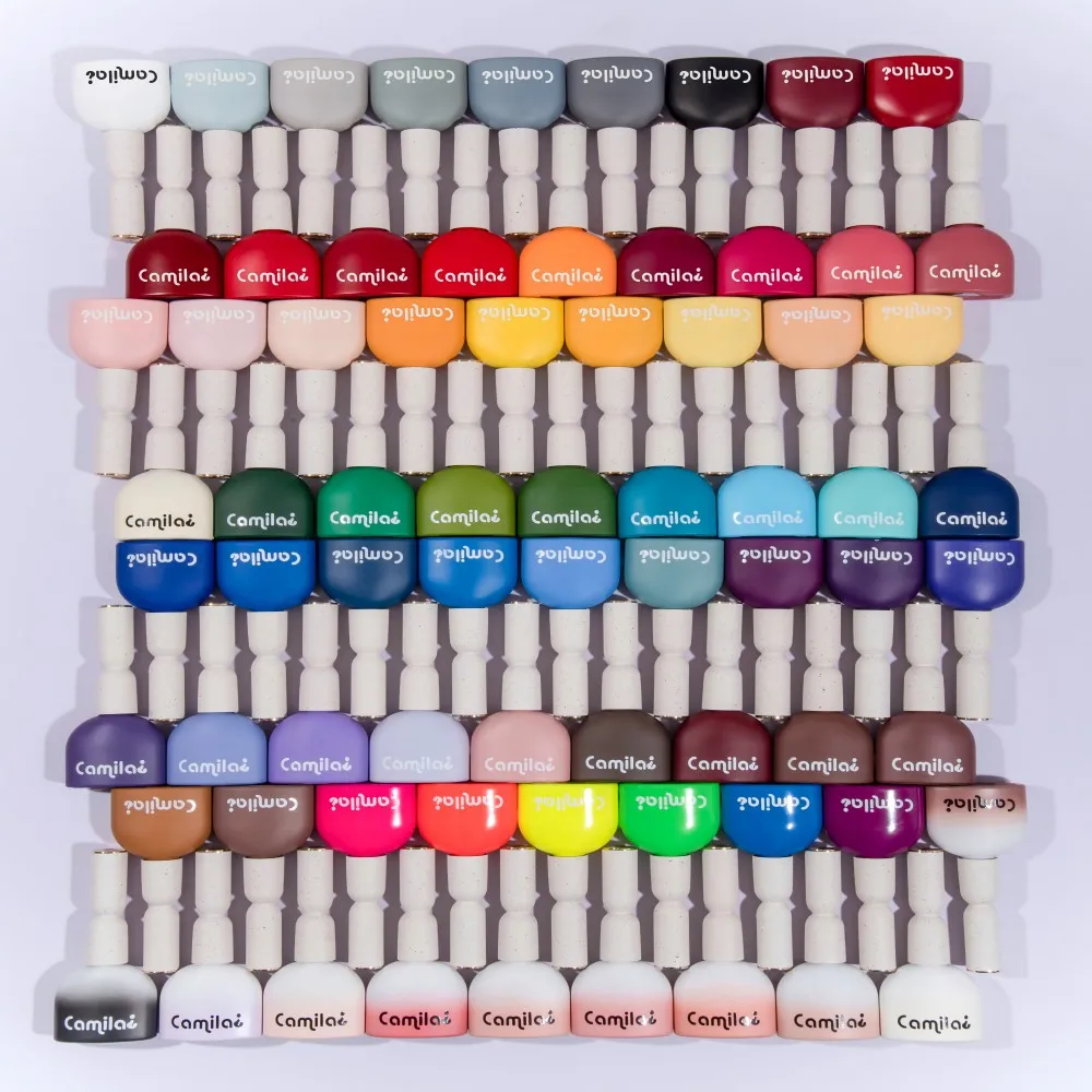 OEM camila nail polish kit 87colors top base rubber base 16ml 14g Professional  Soak off Vernis Permanent uv Gel polish set
