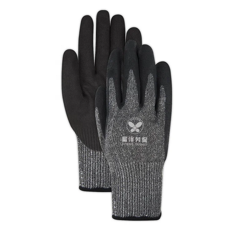 Перчатки Нитриловые Xingyang полиэфирные Резиновые изоляционные нитриловые с песчаным покрытием строительные рабочие перчатки