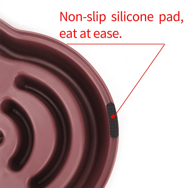Pet Dog Cat Slow Food Bowl Anti-choking Slow Feeder Non-slip Thickened Bowl Food Dispenser Eating Healthy Pet Supplies