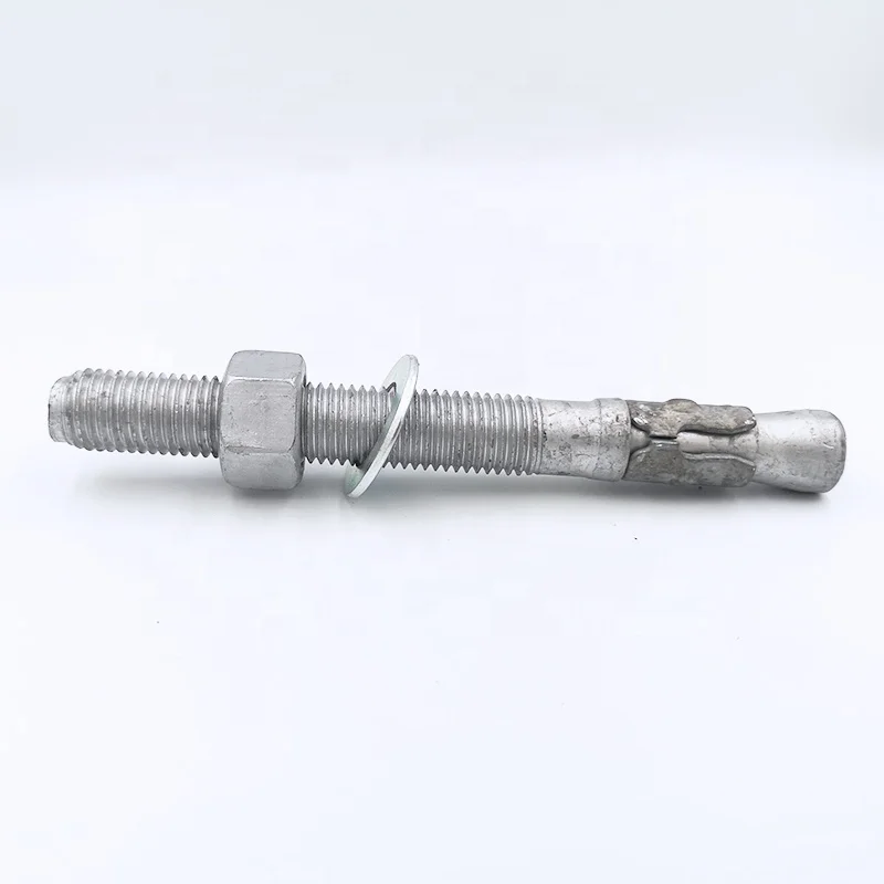 H.D.G Carbon Steel Wedge Anchor Hot Dipped Galvanized Expansion Anchor Bolt Dyna Bolt