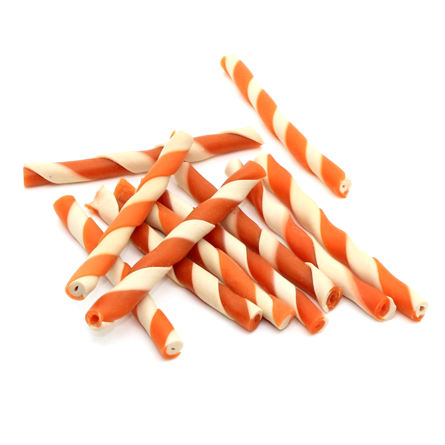 Chews Bully Sticks Dog Pet Dental Food Dog Chew Treats Natural Flavor White Rawhide Twist Sticks