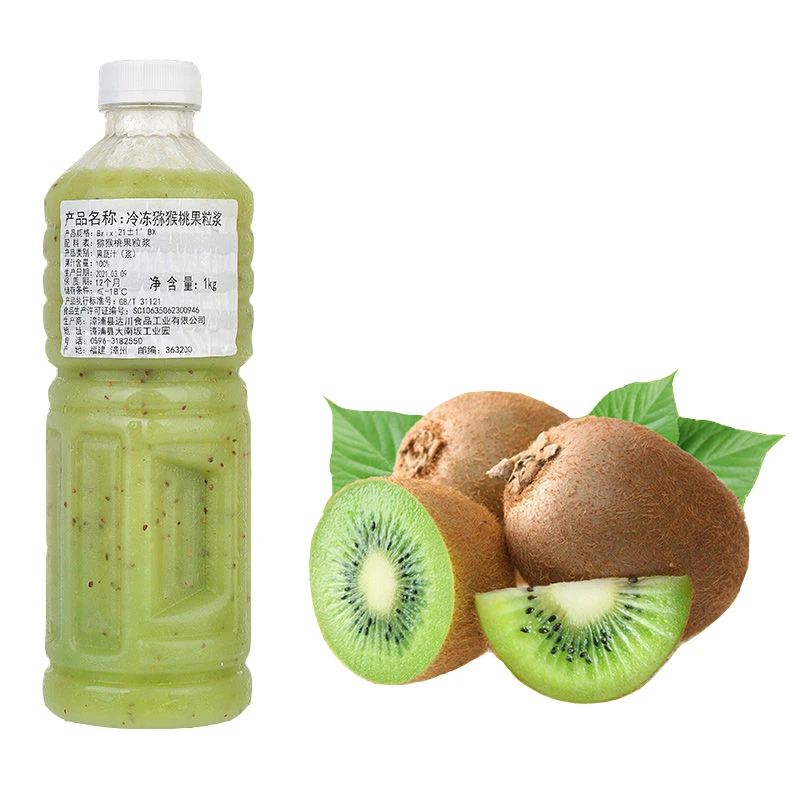 Healthy Pure NFC Frozen Kiwifruit Juice Puree 1KG 0 Flavor 0 Color Free of Additives