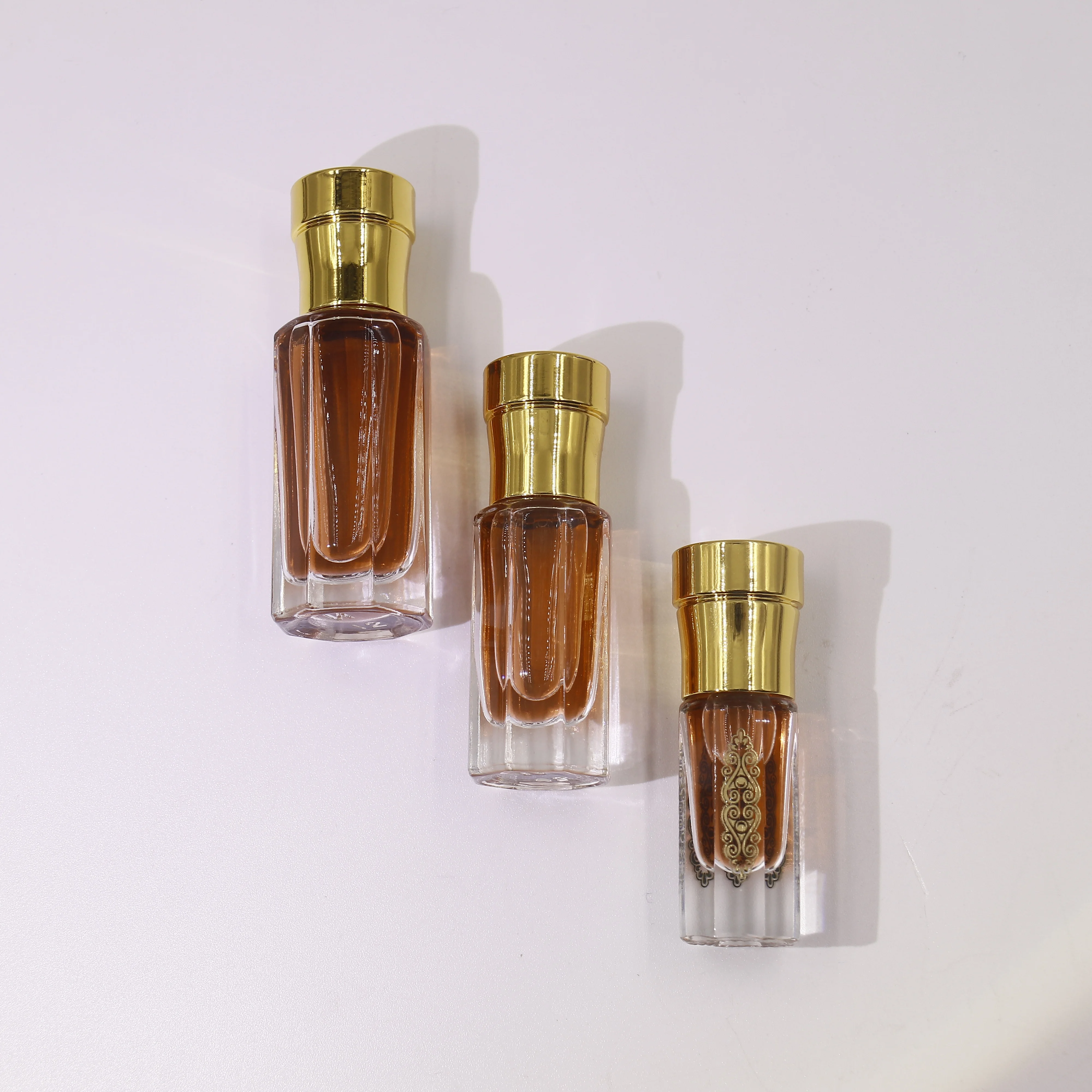 3ml 6ml 12ml Fancy Small Pocket Customized Logo Glass Attar Bottle For Oud Oil