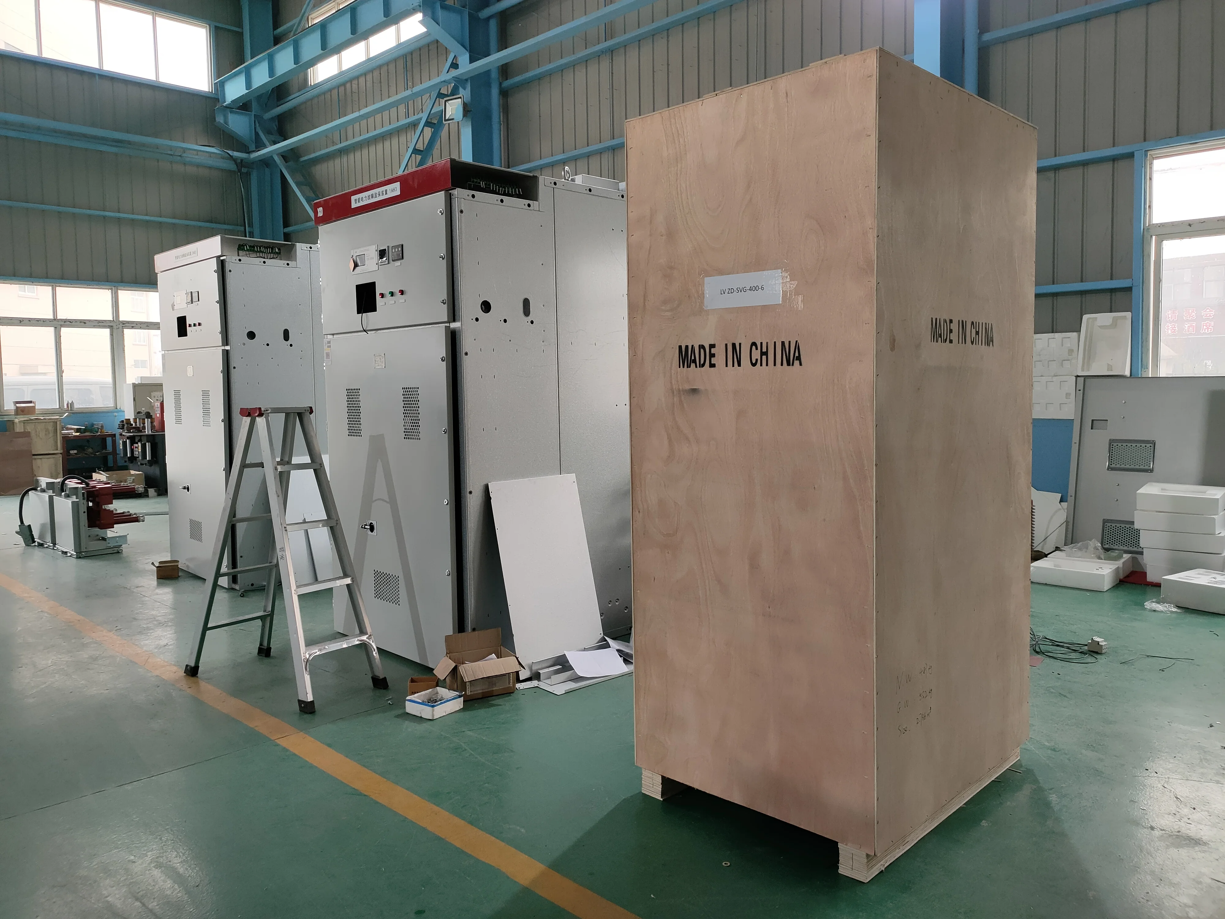 150kvar TSC capacitor bank cabinet with harmonic filter reactor