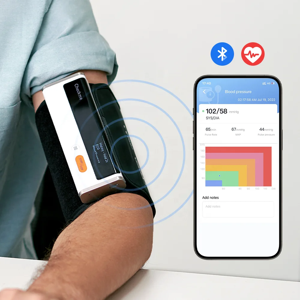 Checkme BP2 Smart Wireless Bp Monitor Blood Pressure Monitor with ECG