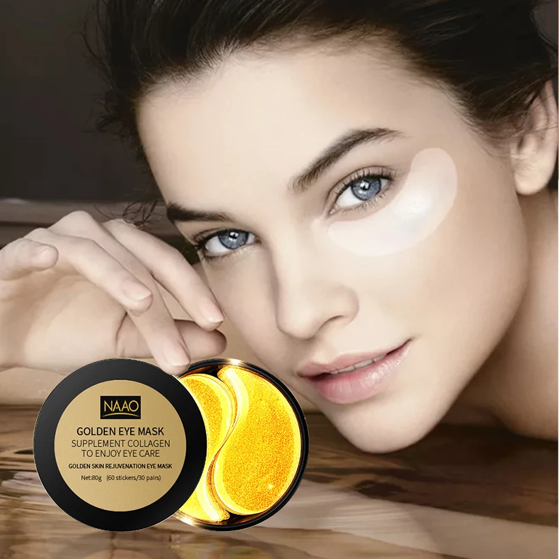 
Oem Anti Wrinkle Private Label Hydrogel Eye Patches Reduce Eye Dark Circles 24K Gold Collagen Eye Mask 