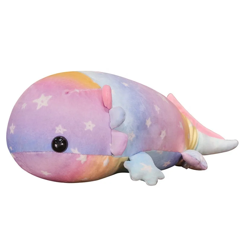 Wholesale colorful plush salamander toy children birthday gifts axolotl plush doll custom doll manufacturers