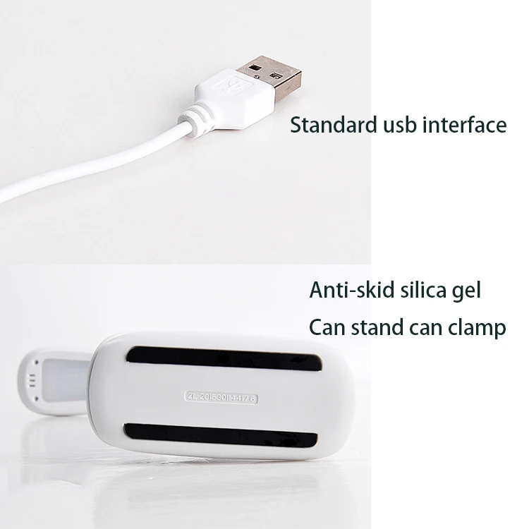 
Amazon Hot Sale Led Book Reading Light USB Lithium Power Item Indoor Lighting Adapter White Light Clip Night Reading 