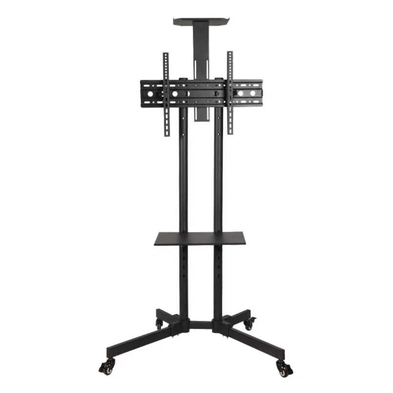 
OEM factory custom 32-65 inch tv support bracket LCD TV mobile tv cart stand 
