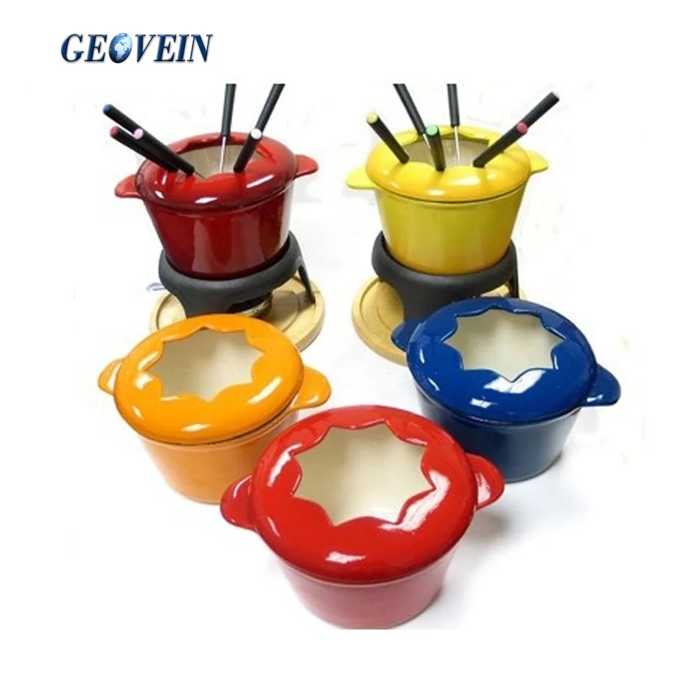 Amazon Hot Selling Cast Iron Personalized Fondue Pot Grilled Cheese Maker For Sale