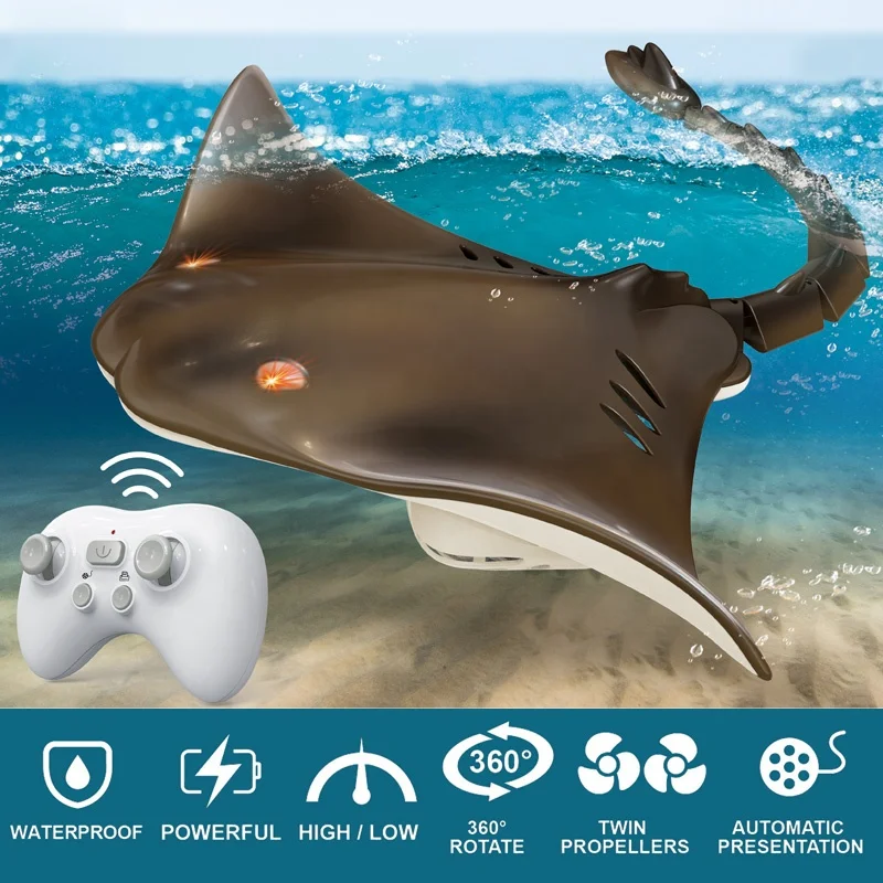 2.4G Remote control animal toys devil fish electric RC fish for kids