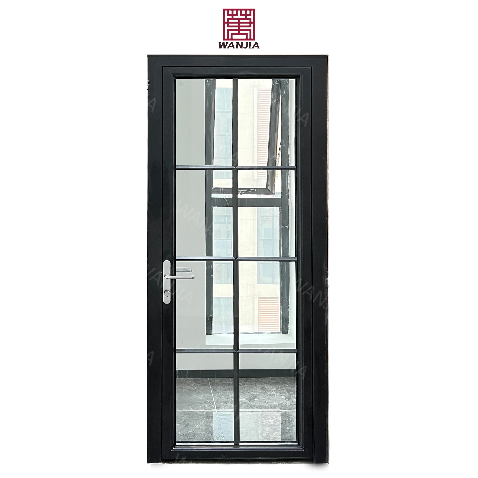 Latest Design Custom Wholesale Aluminum Doors Bedroom Kitchen Interior Doors Glass Casement French doors