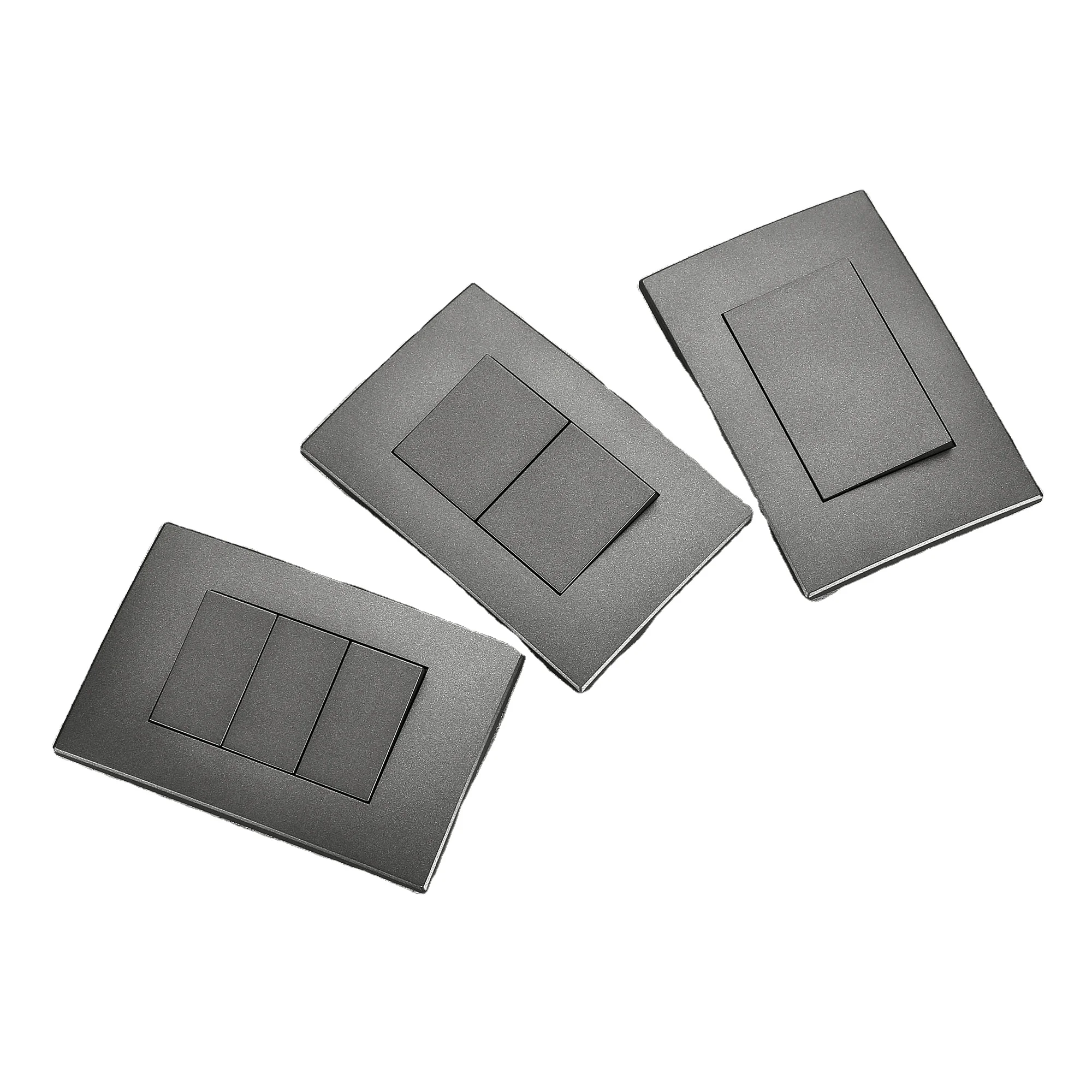 KV SERIES Full Matte Black American and Italy standard electrical  wall switch and socket