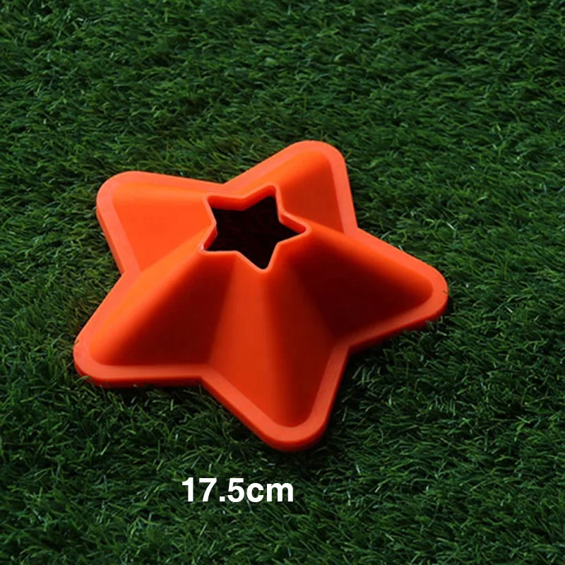 Custom New Plastic Marker Disc Cones Star Shaped Sports Soccer Basketball  Flexible Agility Speed Training Cones Set Equipment