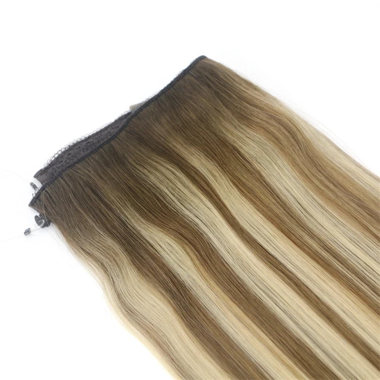 Halo Wire hair extensions cheap price 100% human hair 120g 160g 180g double drawn hair extensions