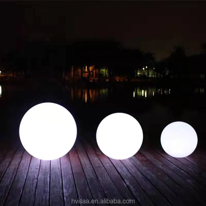 Waterproof Rechargeable Diameter 20cm moon light 16 colors CHANGING LED light Rotomolding PE ball light