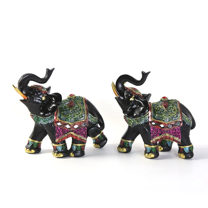Support customized services Tour Souvenir Resin Craft Elephant Sculpture 3D ResinCrafts for Home Decoration