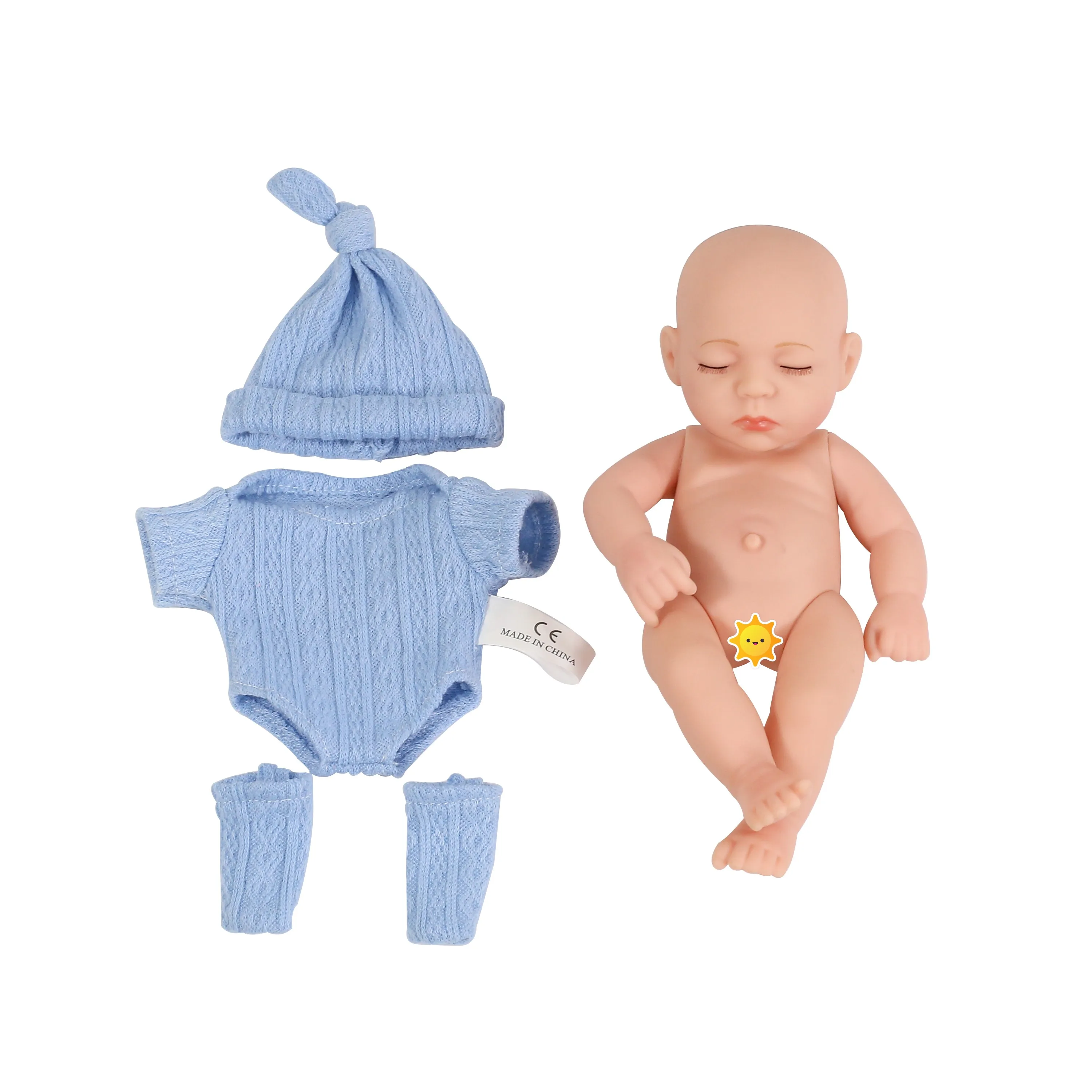 Reborn Baby Dolls Princess  Painted Finished Lovely Girls Reborn Toddler Girl 20cm Rooted Hair Toy for Girls Gift