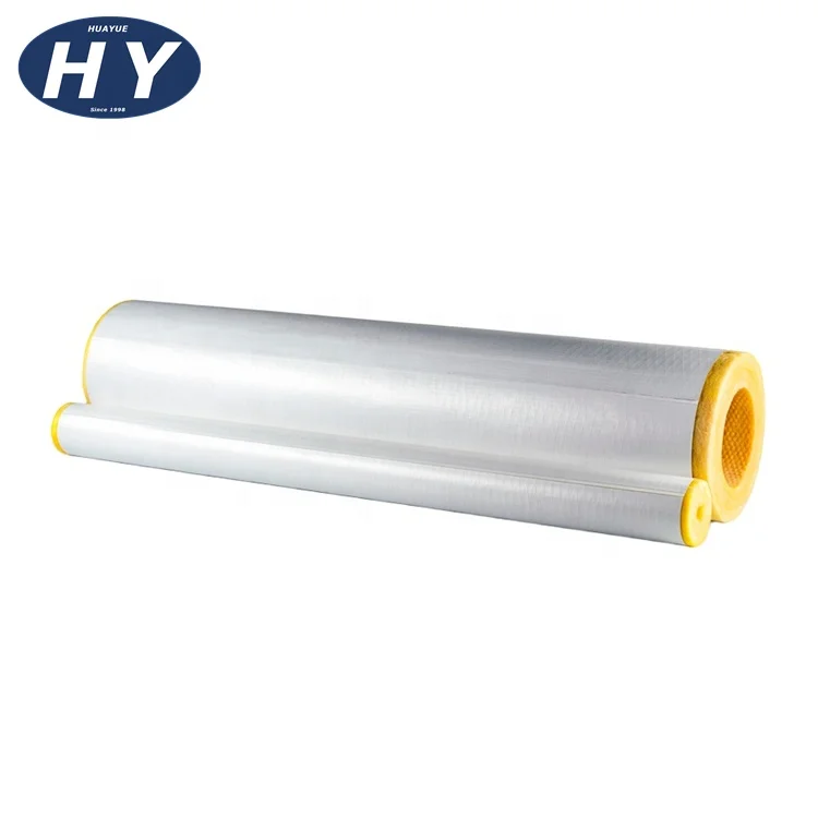 Wholesale Heat Insulation building Aluminum Foil pipe insulation GlassWool fiber Glass Wool heatinsulationmaterials