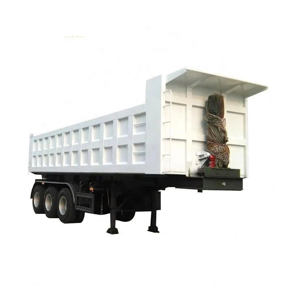 China Brand sinotruk howo new tri axles self dump trailer tipper truck semi trailer for sale