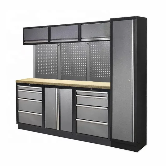 Heavy duty metal tool storage cabinet garage workshop