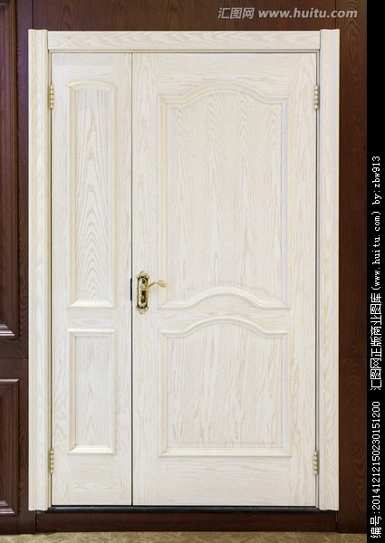 XS1-052 Home white oak solid main arch top entry doors