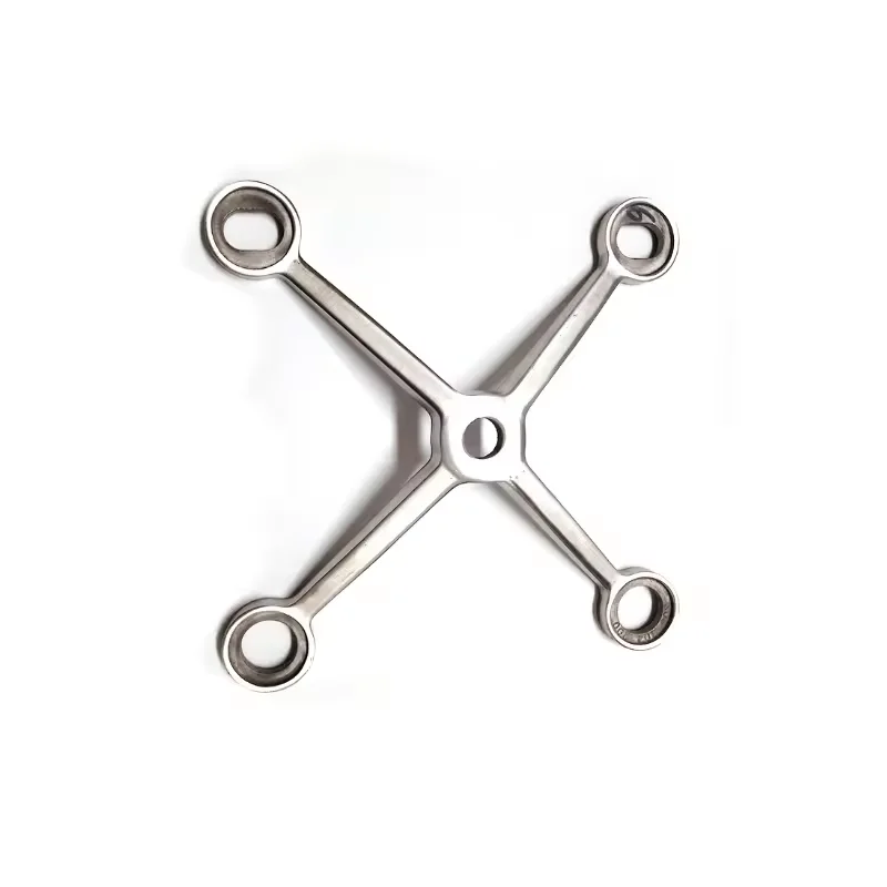 SS304 Stainless Steel Glass Fitting Claw Handrail Glass Fixing Spider