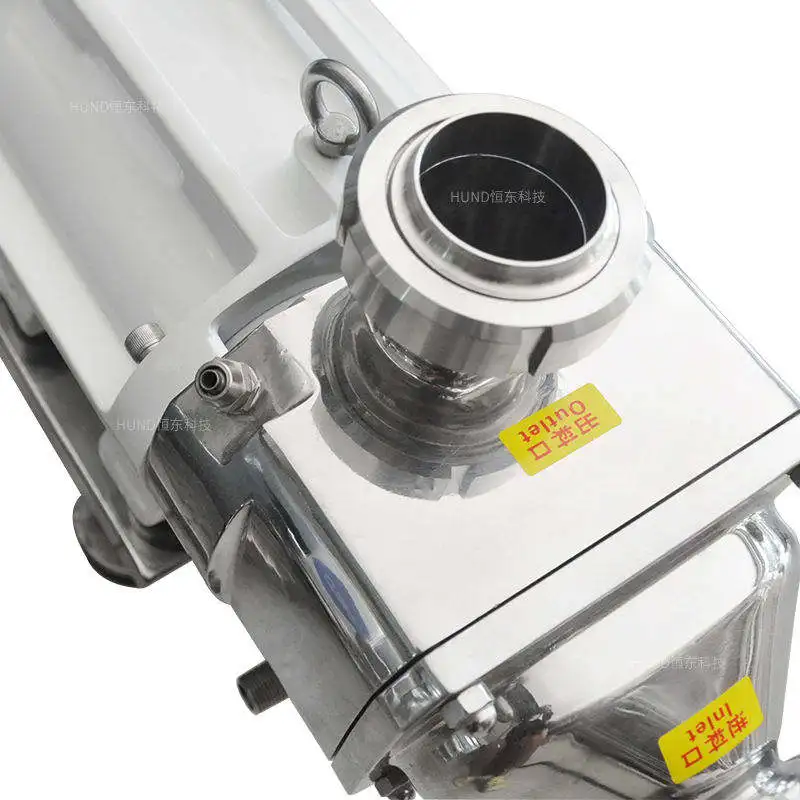 Food Grade Stainless Steel High Viscosity Cheese Transfer Pump Twin Screw Pump