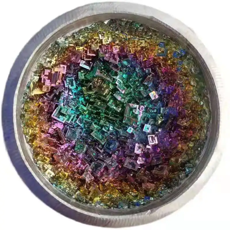 
Wholesale natural bismuth geode mineral bismuth crystals for home decoration 