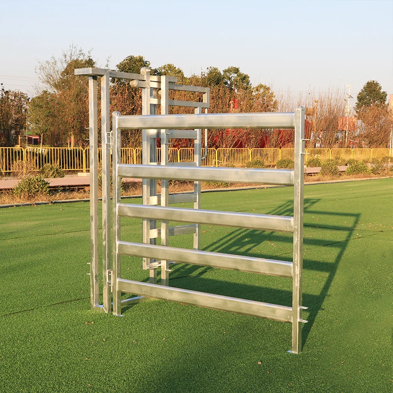 Australia Welded Metal Cattle Panel Fence / sheep Corral Panels 6 Rail 1.1M x 2.1M Sheep Yard Panel